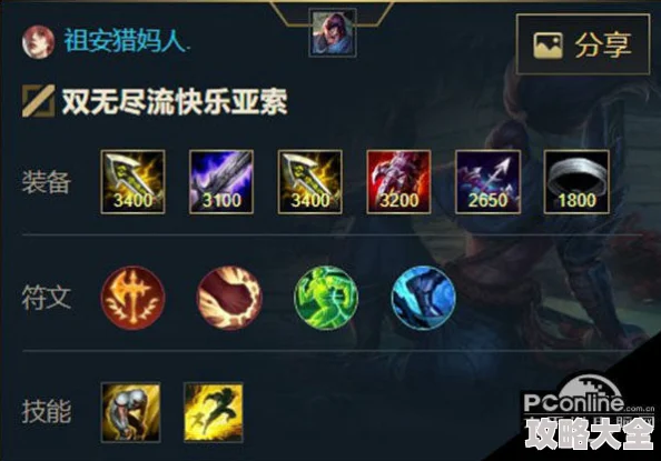 LOL英雄数据库深度攻略：疾风剑豪亚索最新玩法与出装解析